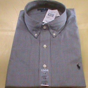 NWT Ralph Lauren Plaid Classic Fit 17.5 34/35